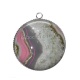 Pendentif Cabochon Argent - fond styla géode