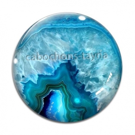 Cabochon Verre - fond style pierre