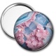 Miroir de poche - fond style pierre