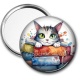 Miroir de poche - chat