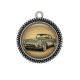 Pendentif Cabochon Argent - voiture vintage