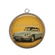 Pendentif Cabochon Argent - voiture vintage