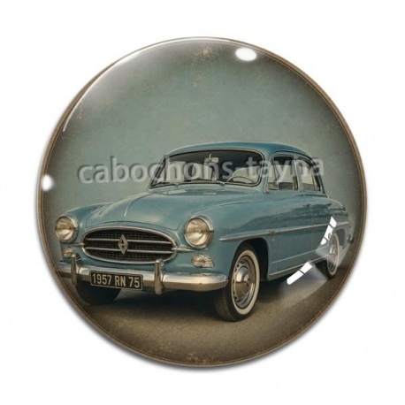 Cabochon Verre - voiture vintage