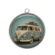 Pendentif Cabochon Argent - van vintage