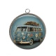 Pendentif Cabochon Argent - van vintage