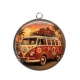 Pendentif Cabochon Argent - van vintage