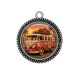 Pendentif Cabochon Argent - van vintage