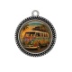 Pendentif Cabochon Argent - van vintage