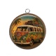 Pendentif Cabochon Argent - van vintage