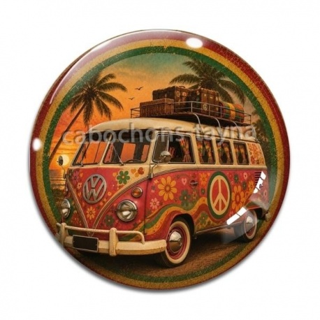 Cabochon Verre - van vintage