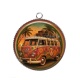 Pendentif Cabochon Argent - van vintage
