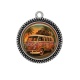 Pendentif Cabochon Argent - van vintage