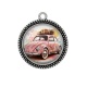 Pendentif Cabochon Argent - voiture