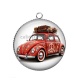 Pendentif Cabochon Argent - voiture