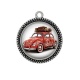 Pendentif Cabochon Argent - voiture