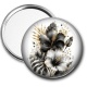 Miroir de poche - fleur exotique