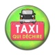 Cabochon Résine - taxi qui déchire