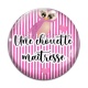 Cabochon Verre - chouette maîtresse
