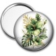 Miroir de poche - fleur exotique