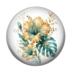 Cabochon Résine - fleur exotique