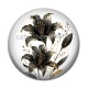 Cabochon Résine - fleur exotique