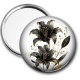 Miroir de poche - fleur exotique