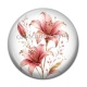Cabochon Résine - fleur exotique