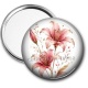 Miroir de poche - fleur exotique