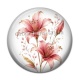 Cabochon Résine - fleur exotique