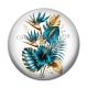 Cabochon Résine - fleur exotique