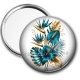 Miroir de poche - fleur exotique