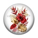 Cabochon Résine - fleur exotique