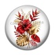 Cabochon Résine - fleur exotique