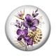 Cabochon Résine - fleur exotique