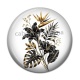Cabochon Résine - fleur exotique