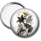 Miroir de poche - fleur exotique