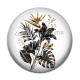 Cabochon Résine - fleur exotique