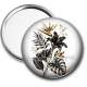 Miroir de poche - fleur exotique