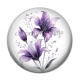 Cabochon Résine - fleur exotique
