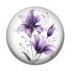 Cabochon Résine - fleur exotique