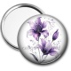Miroir de poche - fleur exotique