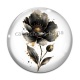 Cabochon Verre - coquelicot