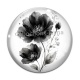 Cabochon Verre - coquelicot