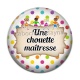 Cabochon Résine - chouette maîtresse