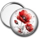 Miroir de poche - coquelicot