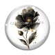 Cabochon Verre - coquelicot