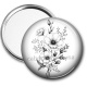 Miroir de poche - fleur
