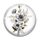 Cabochon Verre - fleur