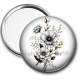 Miroir de poche - fleur