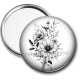 Miroir de poche - fleur